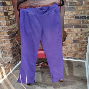 Healing Hands Purple Label Yoga Petite Scrub Pants - Purple